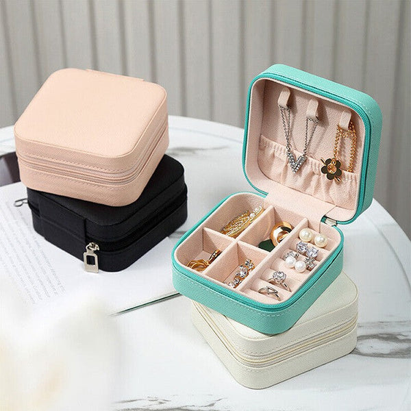 Portable Jewelry Storage Box Travel Jewelry Earring Organizer Trendic.pk